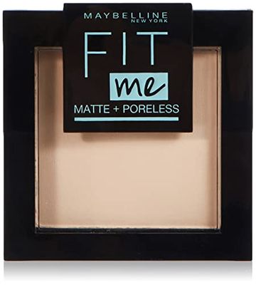 MAYBELLINE New York Fit Me, Polvos Compactos Matificantes y Sin Brillos, Tono 115 Ivory, 9 g (Paquete de 1)