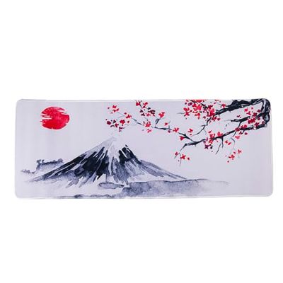 lachineuse – Alfombrilla de ratón XXL – Flores de Cerezo – Deco Zen – 800 x 300 x 3 mm – Decoración Japonesa – Antideslizante y Resistente al Agua – Decoración de Oficina – Idea de Regalo de Japón