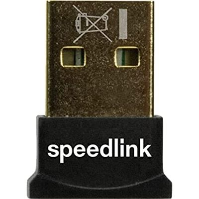 Speedlink VIAS Nano USB Bluetooth 5.0 Adapter – échange de données sans Fil jusqu'à 3Mbit/s, Noir
