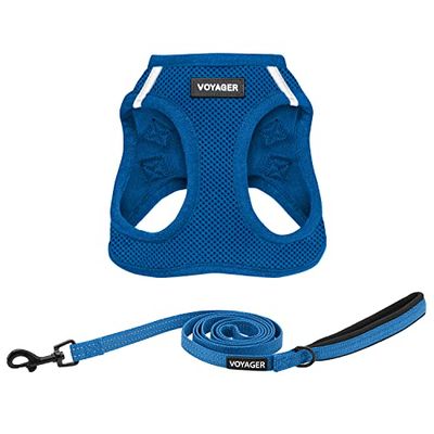 Voyager Step-in Air All Weather Mesh harnas en reflecterende hond 1,5 m riem combo met neopreen handvat, voor kleine, middelgrote en grote rassen puppy's van Best Pet Supplies - Riemharnas