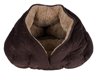 Trixie 36356 Caverna di peluche Malu, 47 × 27 × 41 cm, marrone/marrone chiaro