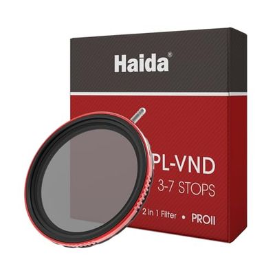 Haida Filtro polarizzatore circolare multistrato per fotocamera Pro II + filtro per obiettivo della fotocamera SLR a densità neutra variabile impermeabile antigraffio nano-rivestimento CPL + filtro