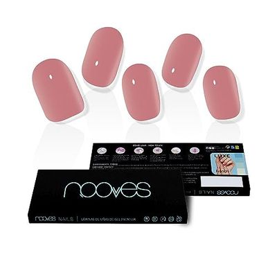 NOOVES NAILS Feuilles à Ongles en Gel Précuré Premium - Dusty Rose | Bandes À Ongles Gel Semi-Permanent| Autocollants Ongles Semi-Permanents en Gel| Gel Nail stickers| Ongles Gel…