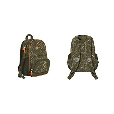 ST.RIGHT T- Rex Junior, Sac à Dos Scolaire Sportif imperméable Unisex Kids, Marron, 34 x 43 [cm]