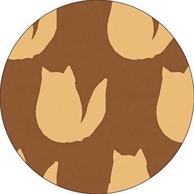 Bonateks, Ronde digitaal bedrukte muismat, antislip onderkant, voor kantoor en thuis, diameter: 22 cm
