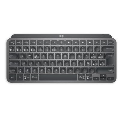 Logitech MX Keys Mini Teclado Inalámbrico Minimalista, Compacto, Bluetooth, Retroiluminado, USB-C, Compatible con Apple macOS, iOS, Windows, Linux, Android, de Metal, Color Grafite - QWERTY Español