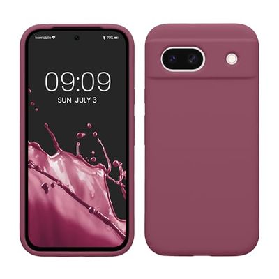 kwmobile telefoonhoesje compatibel met Google Pixel 8a hoesje - Zachte case voor smartphone - Back cover in orchidee paars