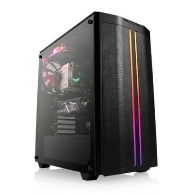 Boost Boxx PC da gioco con AMD Ryzen 5 5500 6 x 3600 MHz, 1000 GB M.2 PCIe SSD, 16 GB DDR4 RAM, NVIDIA GeForce RTX 4060, HDMI, DisplayPort, USB 3.2, Advanced M10570A