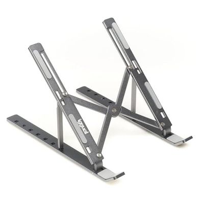 Glowster Support élévateur Pliable Portable 17", Gris, réglage de Hauteur, Design Compact, idéal pour améliorer la Posture et l'ergonomie Pendant Le Travail.