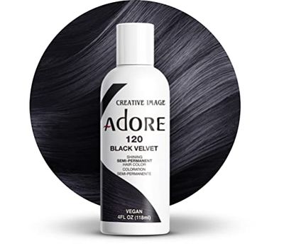 Adore Shining - Tinta semi-permanente para o cabelo, veludo preto 120