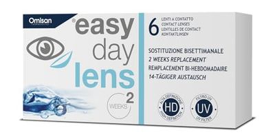 Easy Day Lens, 6 Lenti A Contatto bisettimanali per la correzione della miopia -3.25
