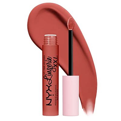 NYX Professional Makeup Lip Lingerie XXL, Rossetto liquido Matte a lunga tenuta, Formula vegana, Peach Flirt