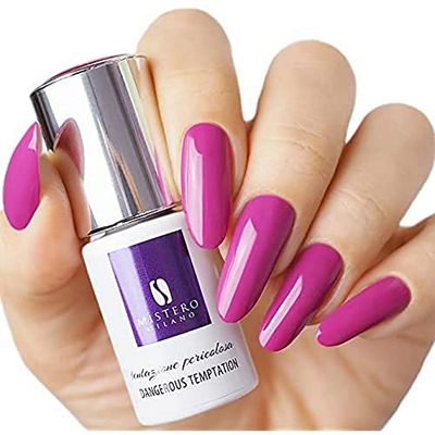 Mistero Milano, lila hybrid nagellack Dangerous Temptation (1241), 6 ml. Hållbara färger för proffs.
