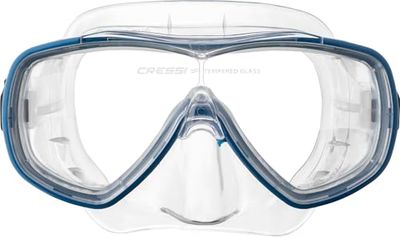 Cressi Onda Mask - Máscara de onda, transparente/azulTamanho único, adulto unissexo
