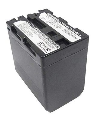 amsahr Grade A Celle della batteria (4800 mAh, 7.4 V) per Sony NP-FM70 Grigio