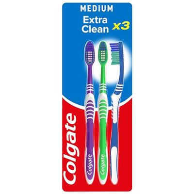 Colgate Palmolive extra clean Toothbrush Medium 2 con 1 free