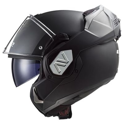 LS2, Casque modulable Moto ADVANT Noir Mat UCS + Intercom LS2 4X, XL
