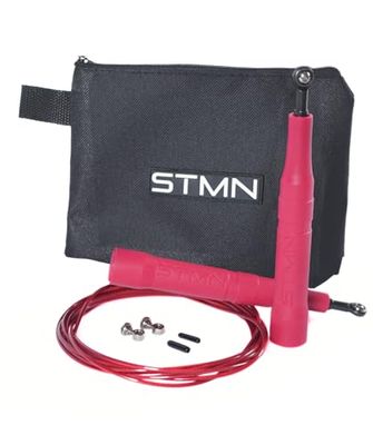 STAMINA FITNESS Rush Jump Rope — Professional Jumping Rope with Semi-Pro Cushion, 2.4mm Adjustable Steel Cable — Perfect for CrossFit, Double Under and Workouts