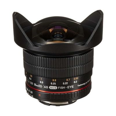 Rokinon Lente olho de peixe de armação completa F2,8 de 12 mm para Nikon Ae