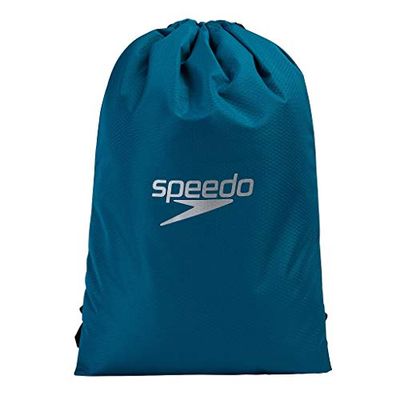 Speedo Pool Bag Sac Mixte Adulte, Nordic Teal/Noir/Vert Glow, Taille Unique