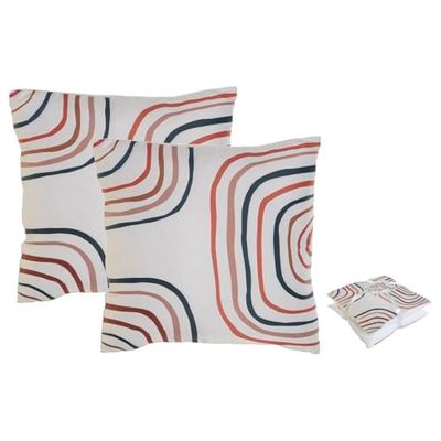 Home ESPRIT Kussenset, regenboog, 45 x 5 x 45 cm, 2 stuks