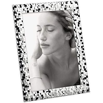 MASCAGNI - Cadre photo en métal brillant - Taille photo 13x18cm - Rectangle