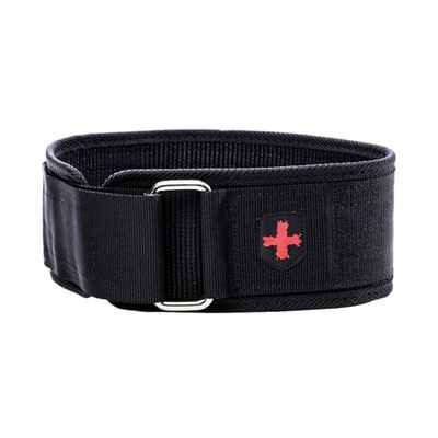 Harbinger Unisex's gewichtheffen, nylon gewichtheffende riem, fitness, krachttrainingapparatuur, zwart, 4 inch, S, klein