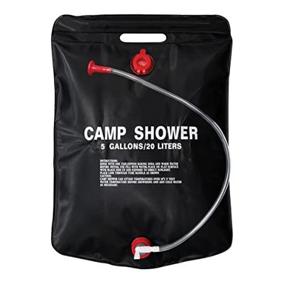 Milestone Camping Solar Douche Nieuw model 2019 H60 x W40 Zwart