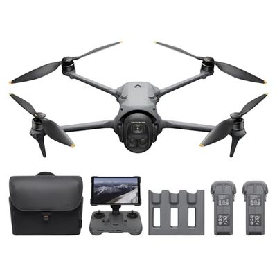 DJI Mavic 4 Pro 512 GB Creator Combo met DJI RC Pro 2, vlaggenschipdrone met drie camera's met 100MP 4/3 CMOS Hasselblad-camera, 51 min maximale vliegtijd, drie batterijen, oplaadhub en meer