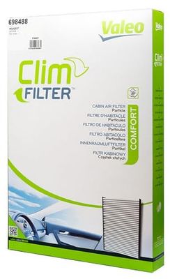 VALEO 698488 Filtro, ar habitáculo ESSENTIAL filtro de partículas (pólen) proteção contra pólen, pó e bactérias