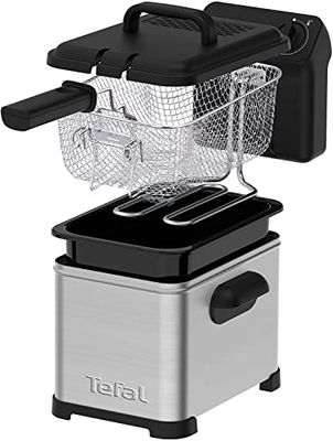 Tefal FR5030 Family Pro Access Freidora, 3000 W, Acero Inoxidable, Negro