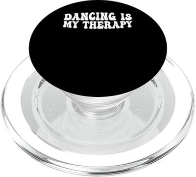 Dancing Is My Therapy Expresión de bailarina ------- PopSockets PopGrip para MagSafe