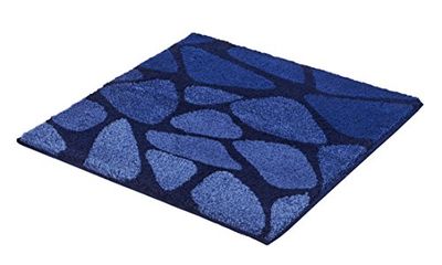 Kleine Wolke Textilgesellschaft Tapis de Bain Inspire, Polyacrylique, Bleu Foncé, 60 x 60 x 1,5 cm