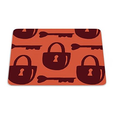 Bonamaison, Rechthoek Pop Art Digital bedrukte muismat, antislip onderkant, voor kantoor en thuis, grootte: 22x18 cm