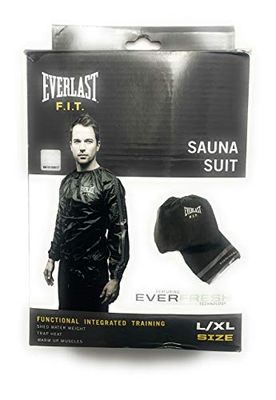 Everlast P0000438 Tuta da Sauna Fit Eva Nero/Grigio L/XL