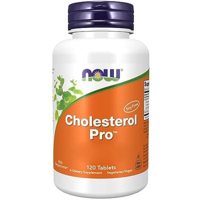 Now Foods, Cholestrol Pro, avec Bergamote et Phytostérols, 120 Comprimés végétaliens, Testé en Laboratoire, Végétarien, Sans Soja, Sans Gluten, Sans OGM