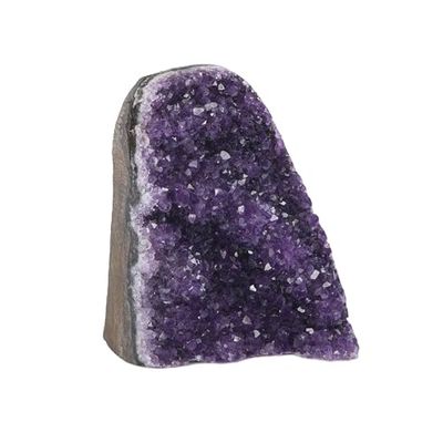 Extreme Rocks & Fossils Grappolo di ametista, da 3 a 1,6 kg, con bordi lucidati, cristalli viola intenso, geode dell'Uruguay