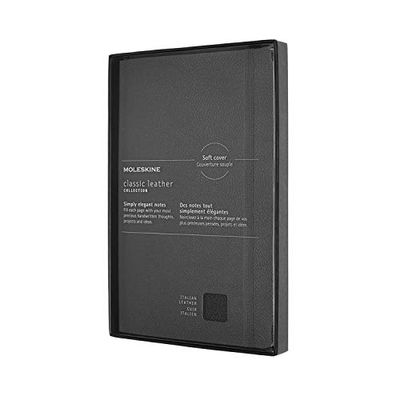 Carnet Grand Format Cuir Noir Souple Ed 2019