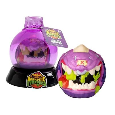 Bizak Madballs Poción Mágica, Pelotas Monstruosas con Diseño Espeluznante, saltan hasta 3 m., Bote Morado Pelota Morada, 6 Criaturas para coleccionar, + 4 años, (64433056-5)