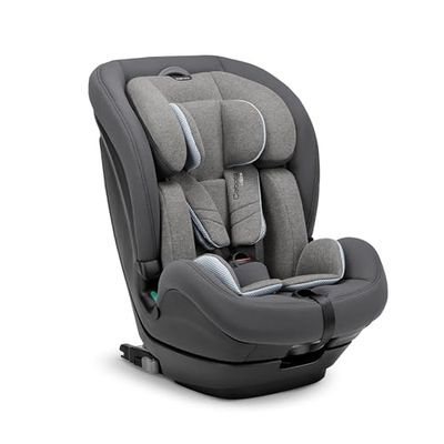 Inglesina Caboto i-Size, Sillita para coche, Hasta 15 meses a 12 años de edad, 76-150cm, Stone Grey