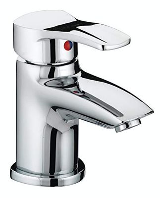 Bristan CAP EBAS C Capri - Miscelatore monocomando per lavandino con Eco-Click e scarico a piletta