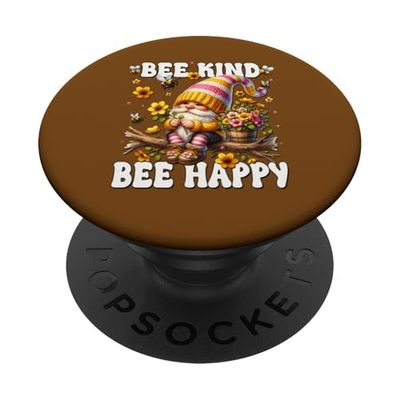 Bee Happy Kindness Spring Gnome For Women And Kids Bee Kind PopSockets PopGrip Adhesivo
