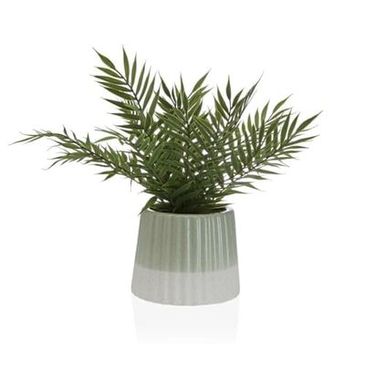 Versa Planta Decorativa Metal Cerámica Poliestireno Plástico 38 x 38 x 32 cm