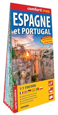 Espagne et Portugal 1/1.100.000 (carte grand format laminée)