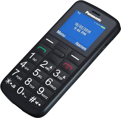 Panasonic Téléphone Portable pour Personnes âgées KX-TU110EX 1,77" TFT Bluetooth LED