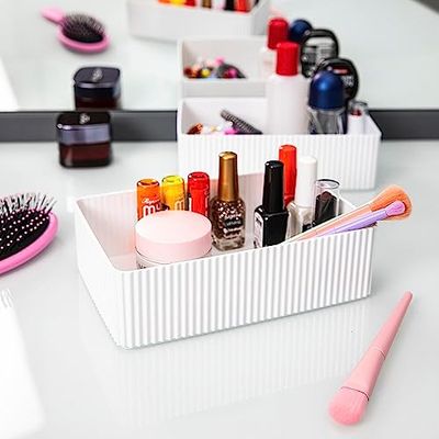 Organizador de maquillaje 1 compartimento blanco