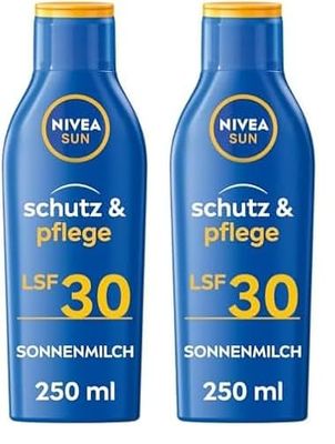 Nivea Sun Protégé & Hidrata Protector Solar Crema Spf 30-250 ml (Paquete de 2)