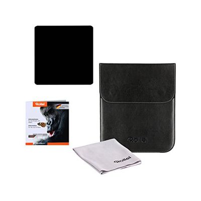 Rollei Filtro rectangulare profesionale Mark II – Filtro de Densidad Neutra (180x180 mm) Gorilla Glass - ND64 (6 Stops/1,8) Sistema 180 mm