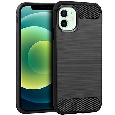 Cool beschermhoes voor iPhone 12/12 Pro Carbon zwart