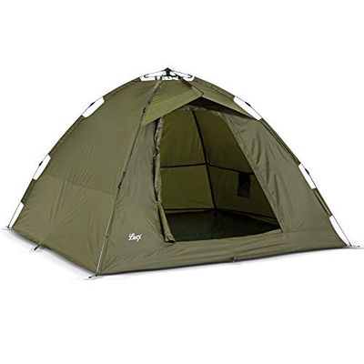 Lucx® Ruck Zuck Bivvy Fishing Tent 2 people Carp Tent Fishing Tent 1-2 people Pop-Up Tent Fishing Tent